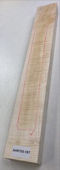 Neck Sycamore / European Maple, curly, 745x105x27mm Unique Piece #187